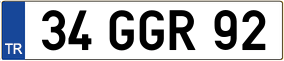 Trailer License Plate